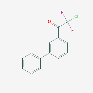 molecular formula C14H9ClF2O B8001667 1-Biphenyl-3-yl-2-chloro-2,2-difluoroethanone 