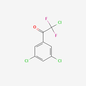 molecular formula C8H3Cl3F2O B8001696 2-Chloro-1-(3,5-dichlorophenyl)-2,2-difluoroethanone 