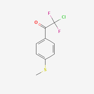 molecular formula C9H7ClF2OS B8001707 2-Chloro-2,2-difluoro-1-(4-methylsulfanylphenyl)ethanone 