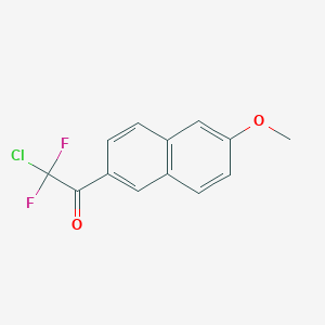 molecular formula C13H9ClF2O2 B8001711 2-Chloro-2,2-difluoro-1-(6-methoxy-naphthalen-2-yl)ethanone 