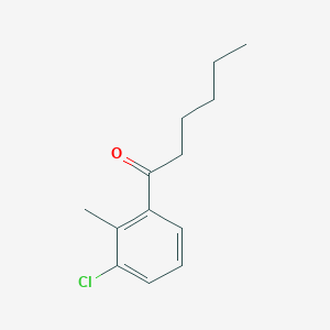 1-(3-Chloro-2-methylphenyl)hexan-1-one