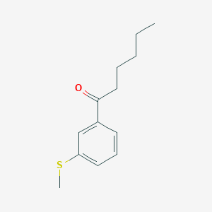 1-(3-Methylsulfanylphenyl)hexan-1-one