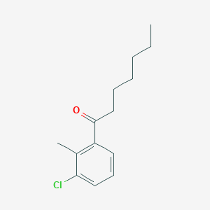 1-(3-Chloro-2-methylphenyl)heptan-1-one