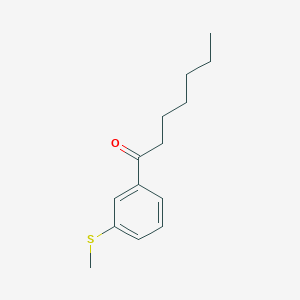 1-(3-Methylsulfanylphenyl)heptan-1-one