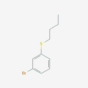 molecular formula C10H13BrS B8001819 1-Bromo-3-n-butylthiobenzene 