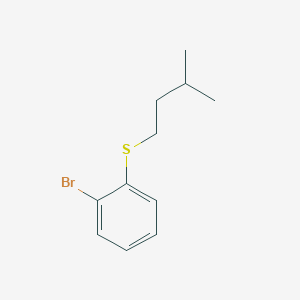 molecular formula C11H15BrS B8001842 1-Bromo-2-iso-pentylthiobenzene 