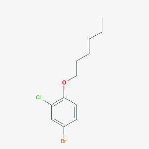 molecular formula C12H16BrClO B8001860 1-Bromo-3-chloro-4-n-hexyloxybenzene 