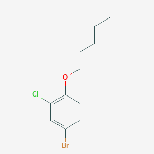 molecular formula C11H14BrClO B8001871 1-Bromo-3-chloro-4-n-pentyloxybenzene 