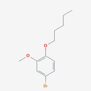 molecular formula C12H17BrO2 B8001888 1-Bromo-3-methoxy-4-n-pentyloxybenzene 