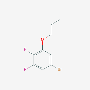 molecular formula C9H9BrF2O B8001917 5-Bromo-1,2-difluoro-3-propoxybenzene 