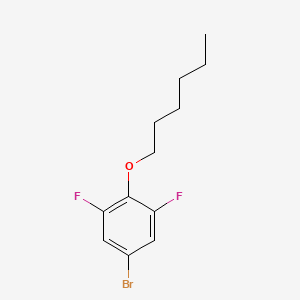 molecular formula C12H15BrF2O B8001921 1-Bromo-3,5-difluoro-4-n-hexyloxybenzene 