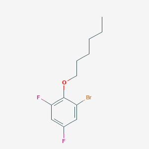 1-Bromo-3,5-difluoro-2-n-hexyloxybenzene