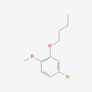 molecular formula C11H15BrO2 B8001995 1-Bromo-3-n-butyloxy-4-methoxybenzene 