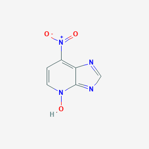 molecular formula C6H4N4O3 B080020 3H-咪唑并[4,5-b]吡啶，7-硝基-，4-氧化物 CAS No. 14432-11-2