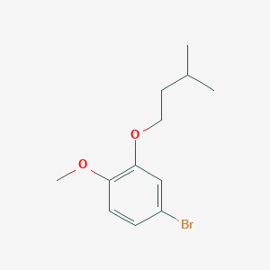 molecular formula C12H17BrO2 B8002005 1-Bromo-4-methoxy-3-iso-pentyloxybenzene 