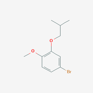 molecular formula C11H15BrO2 B8002011 1-Bromo-3-iso-butyloxy-4-methoxybenzene 
