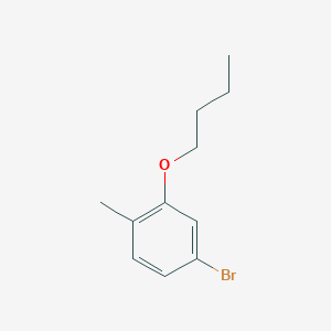 molecular formula C11H15BrO B8002028 1-Bromo-3-n-butyloxy-4-methylbenzene 