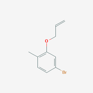 molecular formula C10H11BrO B8002047 1-Bromo-3-allyloxy-4-methylbenzene 