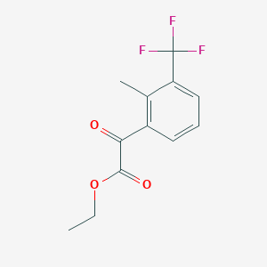molecular formula C12H11F3O3 B8002052 (2-Methyl-3-trifluoromethylphenyl)oxo-acetic acid ethyl ester 