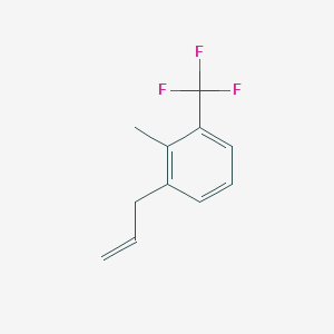 molecular formula C11H11F3 B8002055 1-Allyl-2-methyl-3-trifluoromethyl-benzene 