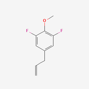 molecular formula C10H10F2O B8002077 5-Allyl-1,3-difluoro-2-methoxybenzene CAS No. 1256471-77-8