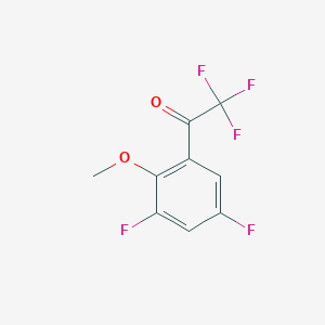 molecular formula C9H5F5O2 B8002108 1-(3,5-Difluoro-2-methoxyphenyl)-2,2,2-trifluoroethanone 