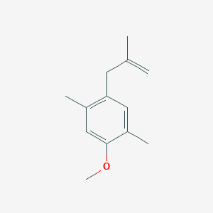 molecular formula C13H18O B8002141 1-Methoxy-2,5-dimethyl-4-(2-methylallyl)benzene 