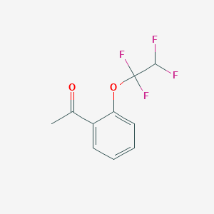 molecular formula C10H8F4O2 B8002148 1-[2-(1,1,2,2-Tetrafluoroethoxy)phenyl]ethanone CAS No. 1417499-00-3