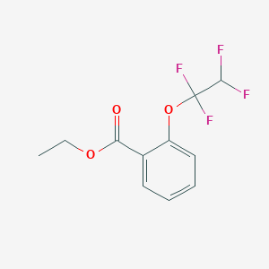 molecular formula C11H10F4O3 B8002159 2-(1,1,2,2-Tetrafluoroethoxy)benzoic acid ethyl ester CAS No. 773136-87-1