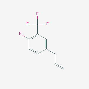 molecular formula C10H8F4 B8002181 4-Allyl-1-fluoro-2-trifluoromethylbenzene 