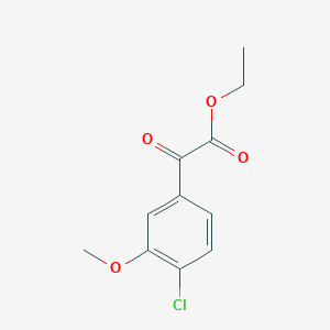 molecular formula C11H11ClO4 B8002188 (4-Chloro-3-methoxyphenyl)oxo-acetic acid ethyl ester 
