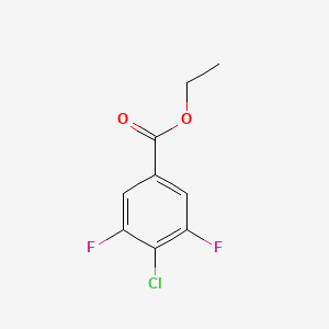molecular formula C9H7ClF2O2 B8002225 Ethyl 4-chloro-3,5-difluorobenzoate 