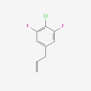 molecular formula C9H7ClF2 B8002237 5-Allyl-2-chloro-1,3-difluorobenzene 