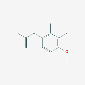 molecular formula C13H18O B8002252 1-Methoxy-2,3-dimethyl-4-(2-methylallyl)benzene 