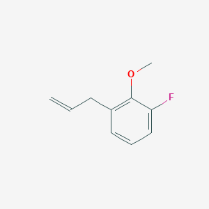 molecular formula C10H11FO B8002263 1-Allyl-3-fluoro-2-methoxy-benzene 