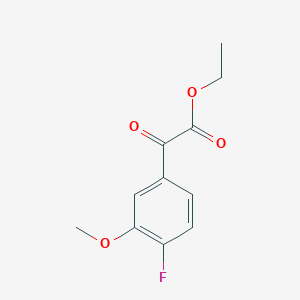 (4-Fluoro-3-methoxyphenyl)oxo-acetic acid ethyl ester