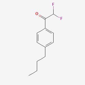 molecular formula C12H14F2O B8002284 1-(4-n-Butylphenyl)-2,2-difluoroethanone 