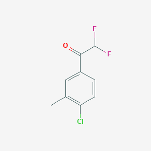 molecular formula C9H7ClF2O B8002295 1-(4-Chloro-3-methylphenyl)-2,2-difluoroethanone 