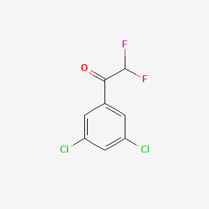 molecular formula C8H4Cl2F2O B8002300 1-(3,5-Dichlorophenyl)-2,2-difluoroethanone 