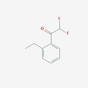 molecular formula C10H10F2O B8002306 1-(2-Ethylphenyl)-2,2-difluoroethanone 