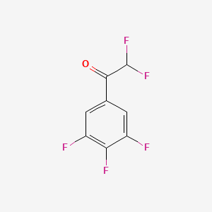 molecular formula C8H3F5O B8002321 2,2-Difluoro-1-(3,4,5-trifluorophenyl)ethanone 