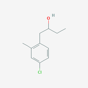 molecular formula C11H15ClO B8002467 1-(4-Chloro-2-methylphenyl)-2-butanol 