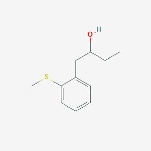 molecular formula C11H16OS B8002557 1-[2-(Methylthio)phenyl]-2-butanol 