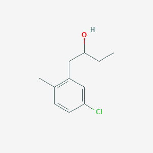 molecular formula C11H15ClO B8002587 1-(3-Chloro-6-methylphenyl)-2-butanol 