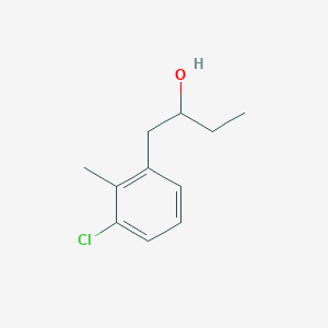 molecular formula C11H15ClO B8002594 1-(3-Chloro-2-methylphenyl)-2-butanol 