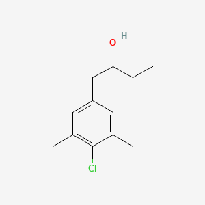 molecular formula C12H17ClO B8002599 1-(4-Chloro-3,5-dimethylphenyl)-2-butanol 