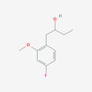 molecular formula C11H15FO2 B8002608 1-(4-Fluoro-2-methoxyphenyl)-2-butanol 