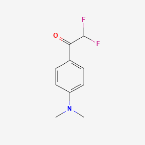 molecular formula C10H11F2NO B8002649 1-(4-Dimethylaminophenyl)-2,2-difluoroethanone 