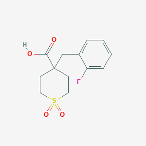 4-(2-Fluorobenzyl)tetrahydro-2H-thiopyran-4-carboxylic acid 1,1-dioxide