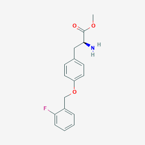 (S)-methyl 3-(4-(2-fluorobenzyloxy)phenyl)-2-aminopropanoate
